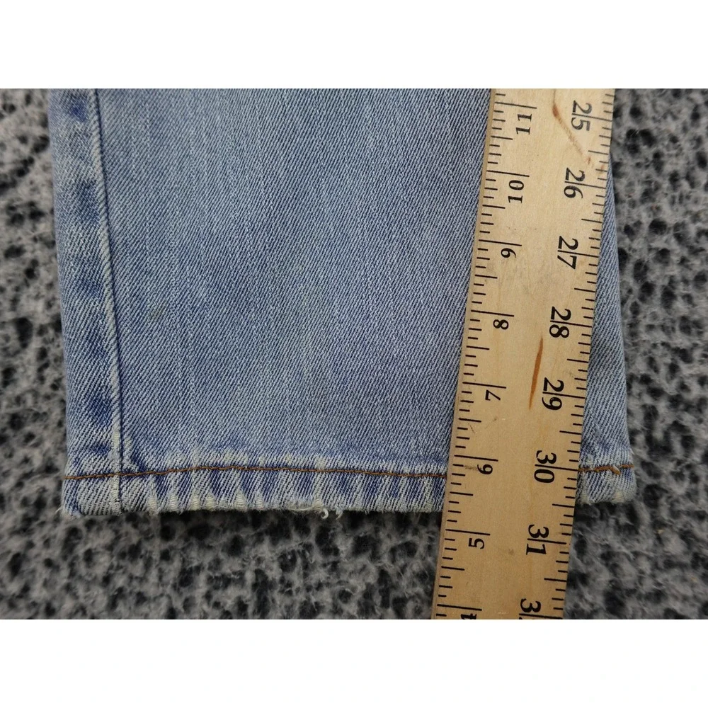 Levi's 505 Regular Fit Jeans Mens 36x32 Light‎ Blue Straight Leg Denim